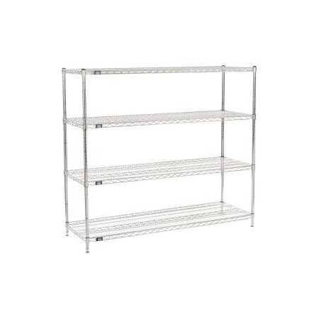 Global Equipment Nexel    Chrome Wire Shelving Starter - 60"W x 21"D x 54"H 21605C